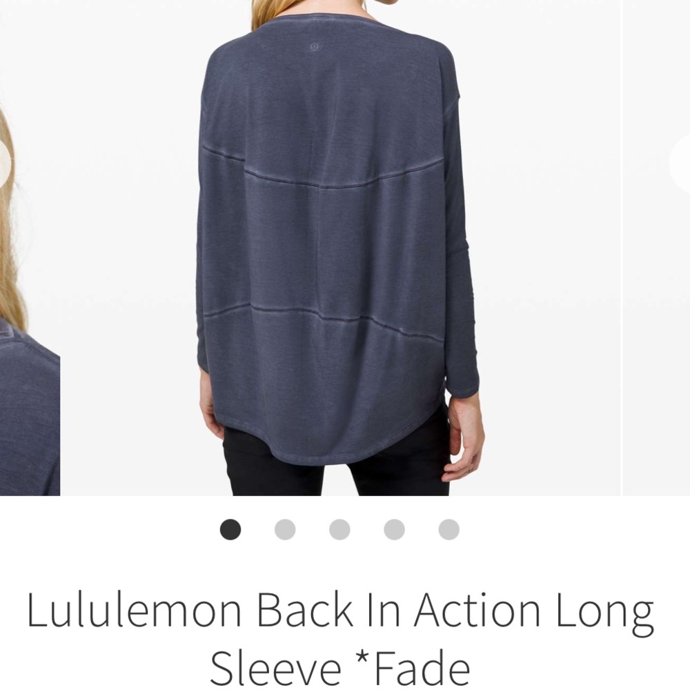 Lululemon Back In Action Long Sleeve